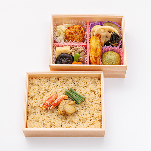 ずわい蟹と帆立のせごはん折詰